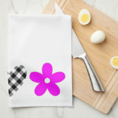 Linge De Cuisine Amour et fleurs de paix (Quart Plié)