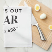 Linge De Cuisine Amour Éternel - 1 Jean 4:18 Citation Écriture Art (Quart Plié)