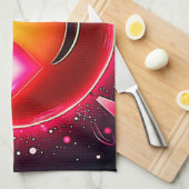 Linge De Cuisine Amour Étincelle Coeurs Emoji (Quart Plié)