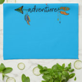 Linge De Cuisine Amour Explore Aventure Arrow Tribal Boho Design (Plié)