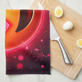 Linge De Cuisine Amour Frappé Coeurs Emoji (Quart Plié)