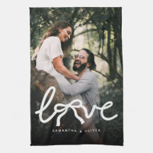 Amour Moderne Couple Typographie Photo Personnalis