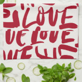 Linge De Cuisine Amour par Sommer Hamilton (Plié)
