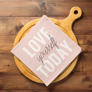 Linge De Cuisine Amour Positif Vous-Même Aujourd'Hui Citation Paste