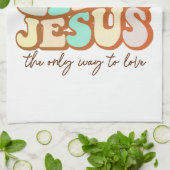 Linge De Cuisine Amour Rétro Comme Jésus (Plié)