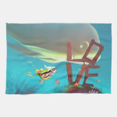 Linge De Cuisine Amour sous-marin (Horizontal)