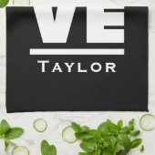 Linge De Cuisine Amour Synchrone Et Patinage En Direct (Plié)