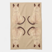 Linge De Cuisine Amoureux des chats siamois Kitty de Sasha semblant (Vertical)