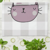 Linge De Cuisine Amoureux des chats Whimsical Purrfect Buffalo Plai (Plié)