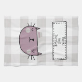 Linge De Cuisine Amoureux des chats Whimsical Purrfect Buffalo Plai (Horizontal)