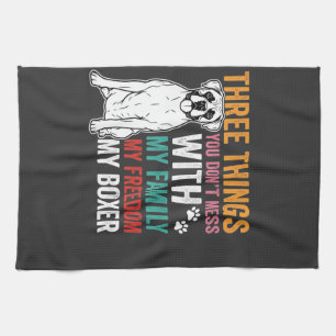 Linge De Cuisine Amoureux des chiens de la famille Boxer Freedom