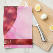 Linge De Cuisine Amoureux des chiens rose Valentine Cadeau Brown Da (Quart Plié)