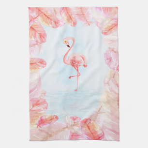 Linge De Cuisine Amoureux du Flamant rose drôle Flamant rose Plum