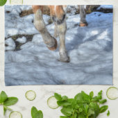 Linge De Cuisine Amoureux Palomino Peinture Ranch Cheval Animal-amo (Plié)