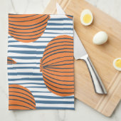 Linge De Cuisine Ampoules d'oignon dessinées à la main, papier pein (Quart Plié)