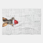 Linge De Cuisine Amusant animal de compagnie vacances Boxe chien No (Horizontal)