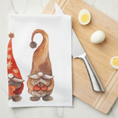 Linge De Cuisine Amusant Cute Trois Gnomes Orange Fall (Quart Plié)