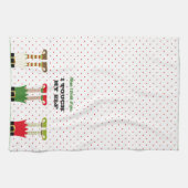 Linge De Cuisine Amusant Fête de Noël Elf (Horizontal)