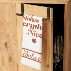 Linge De Cuisine Amusant "Spice Citrouille Rend Tout Beau" Festif