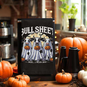 Linge De Cuisine Amusant taureau feuille Halloween taureaux taureau