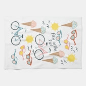 Linge De Cuisine Amusants dans les vélos solaires glace crème servi (Horizontal)