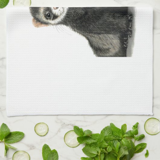 Linge De Cuisine Amusement de furet ! (Plié)