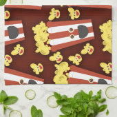 Linge De Cuisine Amusement et maïs éclaté frais de film (Plié)