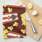 Linge De Cuisine Amusement et maïs éclaté frais de film (Quart Plié)