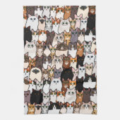 Linge De Cuisine Amusez tant de chats et de chatons Collage (Vertical)