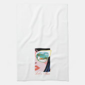 Linge De Cuisine Amusons-nous - Le Lotus Blanc (Vertical)