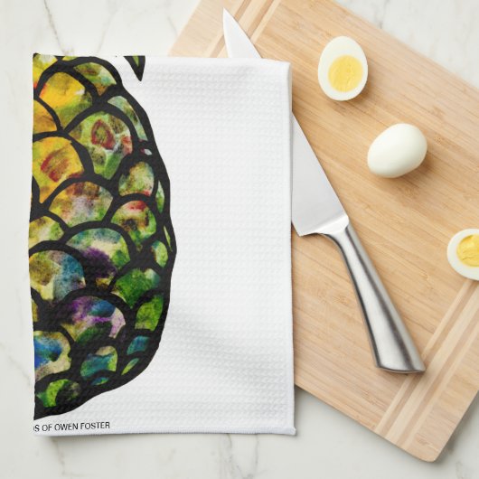 LINGE DE CUISINE ANANAS (Quart Plié)