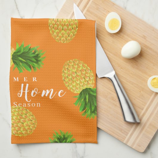 Linge De Cuisine Ananas (Quart Plié)