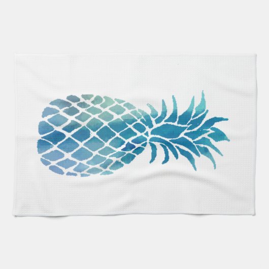 Linge De Cuisine ananas bleu (Horizontal)