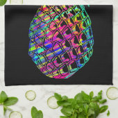 Linge De Cuisine Ananas coloré (Plié)