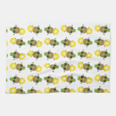 Linge De Cuisine Ananas cool Dude Rolling sur une anneaux d'ananas (Horizontal)