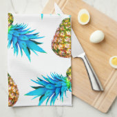 Linge De Cuisine Ananas de fantaisie (Quart Plié)