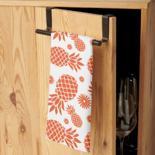 Linge De Cuisine Ananas et marguerite tropicale à motifs