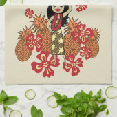 Linge De Cuisine Ananas Luau Hawaiian Kitchen Towen (Plié)