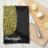 Linge De Cuisine Ananas mignon d'art d'aquarelle (Quart Plié)
