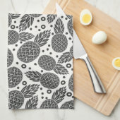Linge De Cuisine Ananas monochrome (Quart Plié)