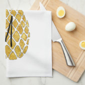 Linge De Cuisine ananas monogramme (Quart Plié)