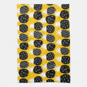 Linge De Cuisine Ananas noir (Vertical)