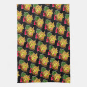 Linge De Cuisine Ananas Pizza Love (Vertical)
