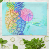 Linge De Cuisine Ananas Tropical (Plié)