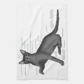 Linge De Cuisine Anatomy of a Cat (Vertical)