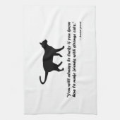 Linge De Cuisine Ancien proverbe de chat (Vertical)