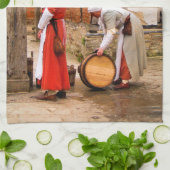 LINGE DE CUISINE ANCIENNE ANGLETERRE (Plié)