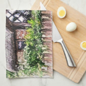 LINGE DE CUISINE ANCIENNE ANGLETERRE (Quart Plié)