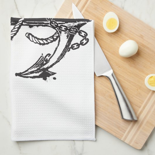 Linge De Cuisine Ancre (Quart Plié)