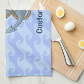 Linge De Cuisine Ancre avec corde (Quart Plié)